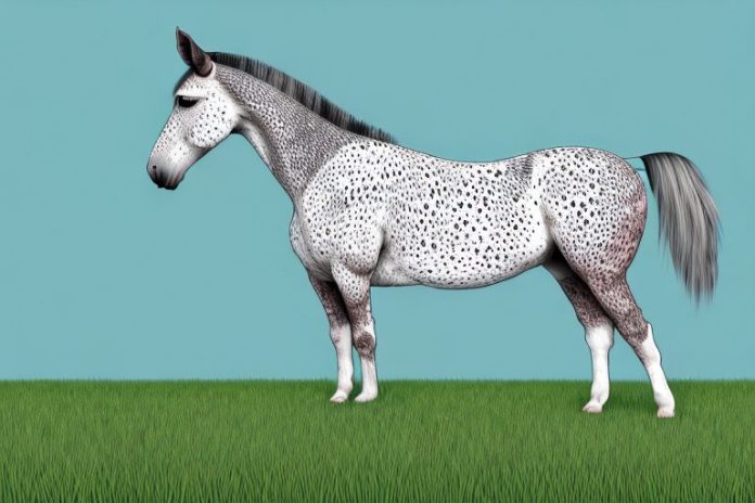 An appaloosa horse standing in a grassy field in east rand
