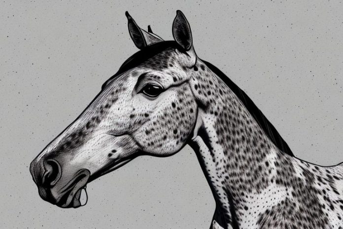 An appaloosa horse in a field in centurion