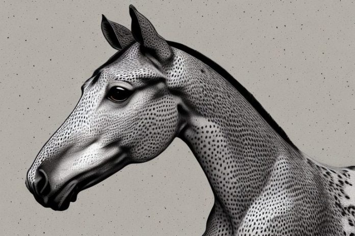 An appaloosa horse in a rural setting in germiston