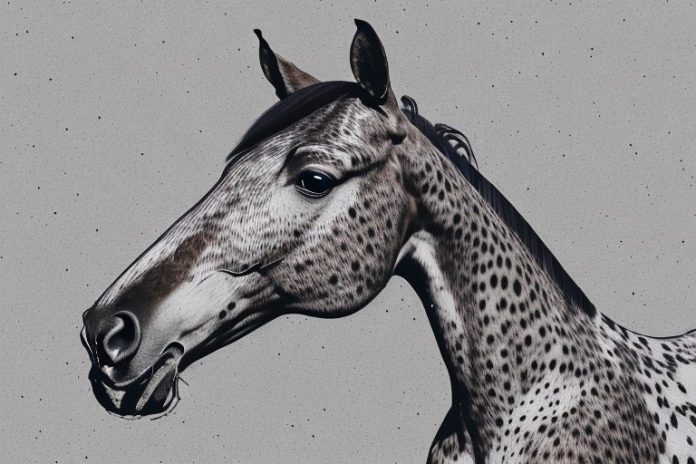 An appaloosa horse in a rural setting in bela-bela