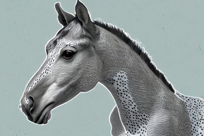 An appaloosa horse in a postmasburg