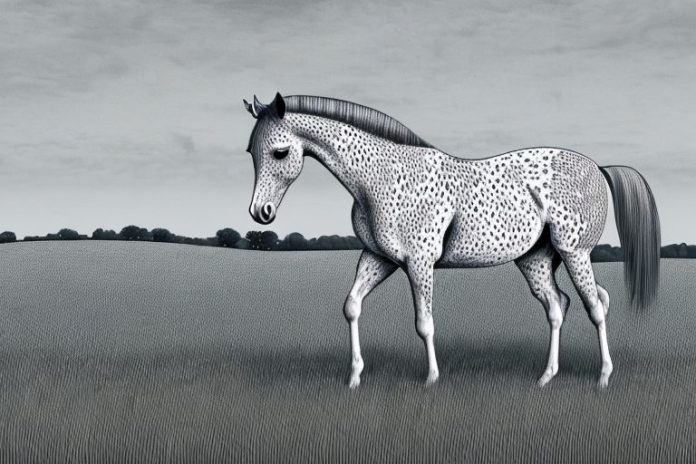 An appaloosa horse in a field in warrenton