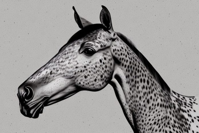 An appaloosa horse in a rural setting in somerset west