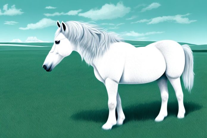 An icelandic horse in a grassy field in richards bay