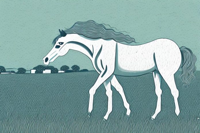 A horse in a field in bloemfontein