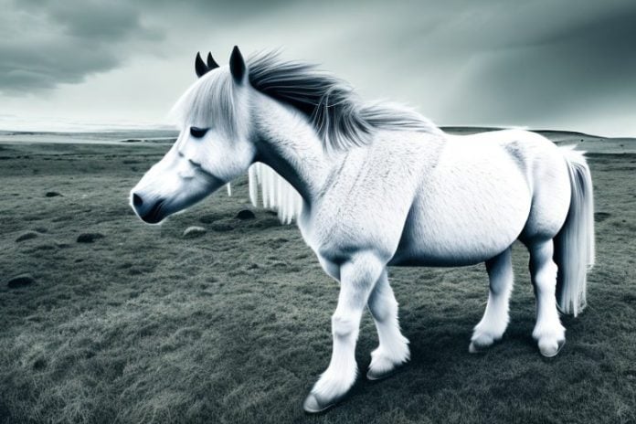 A horse in the countryside of phuthaditjhaba