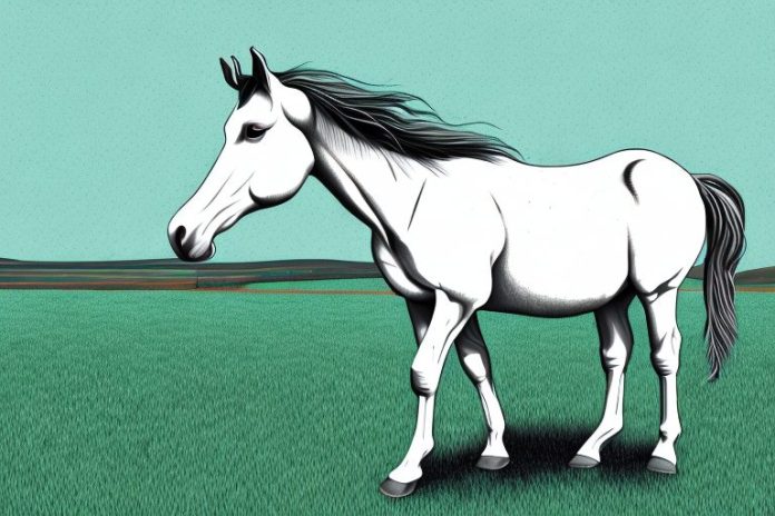 A horse in a pasture in delmas