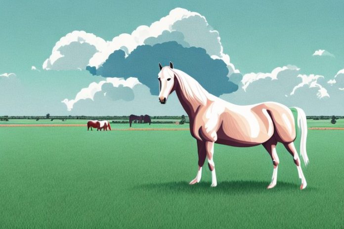 A horse in a pasture in standerton