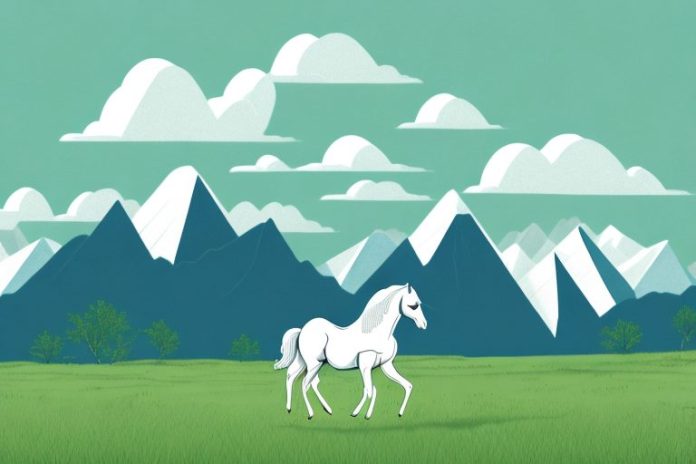 A horse in a field