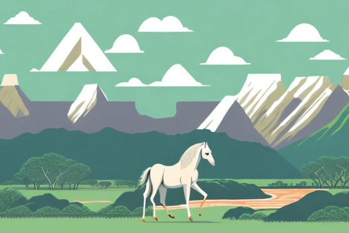 A horse in a south african landscape