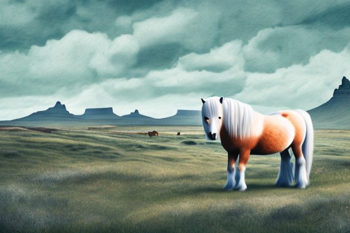 An icelandic horse in a rural landscape in simon's town