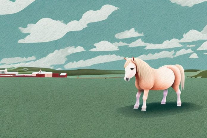 A shetland pony in a rural setting in port elizabeth
