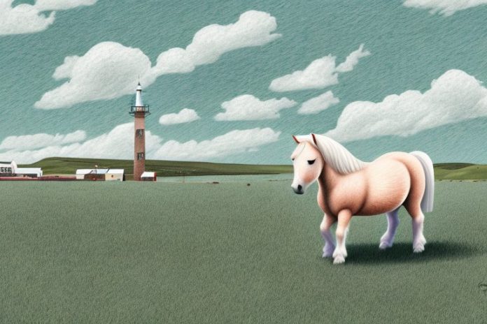 A shetland pony in a rural setting in port alfred