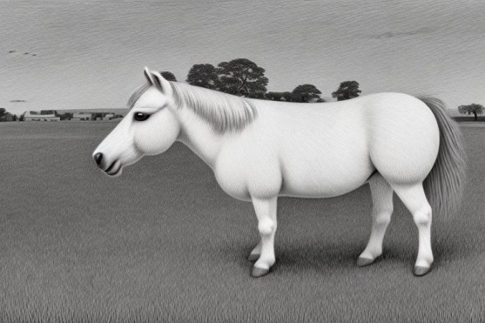 A shetland pony in a rural setting in polokwane