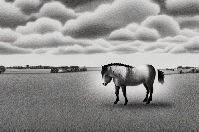 A shetland pony in a rural setting in mokopane