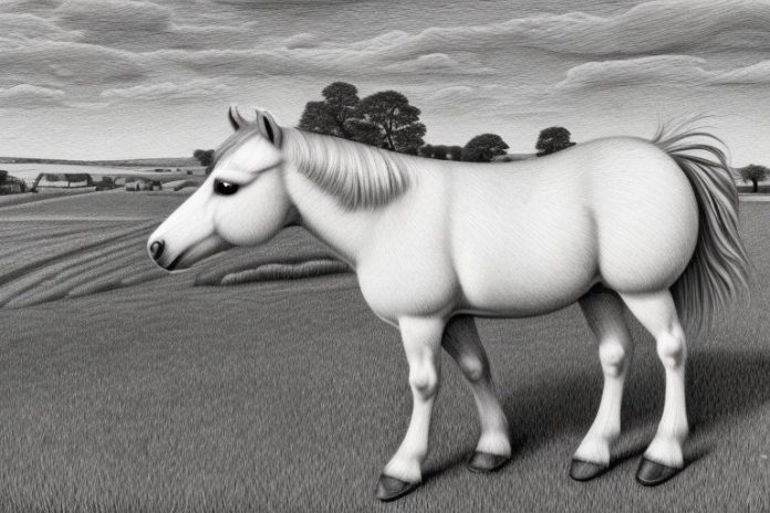 A shetland pony in a rural setting in middelburg