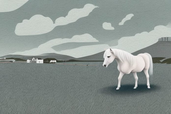 A shetland pony in a rural setting in simon's town