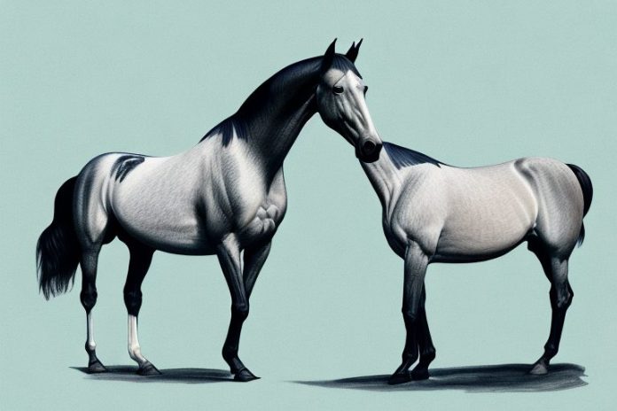 A tennessee walking horse in a margate