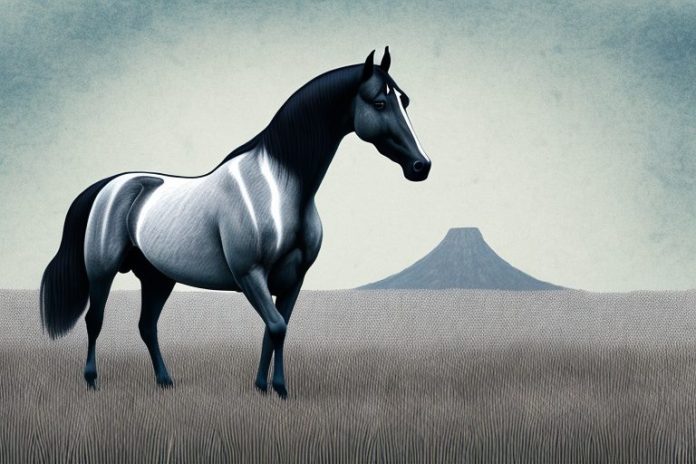 A tennessee walking horse standing in a field in pretoria