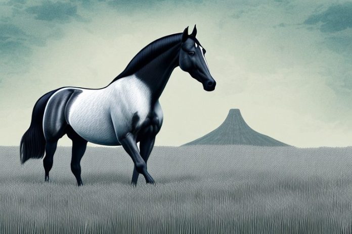 A tennessee walking horse in a field in polokwane