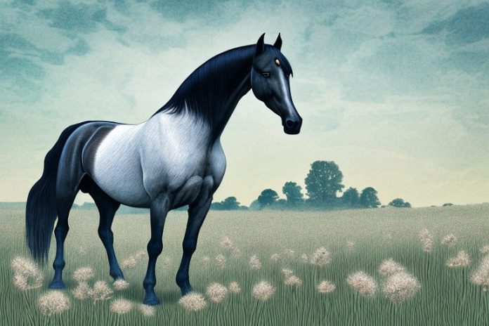 A tennessee walking horse in a field in somerset west