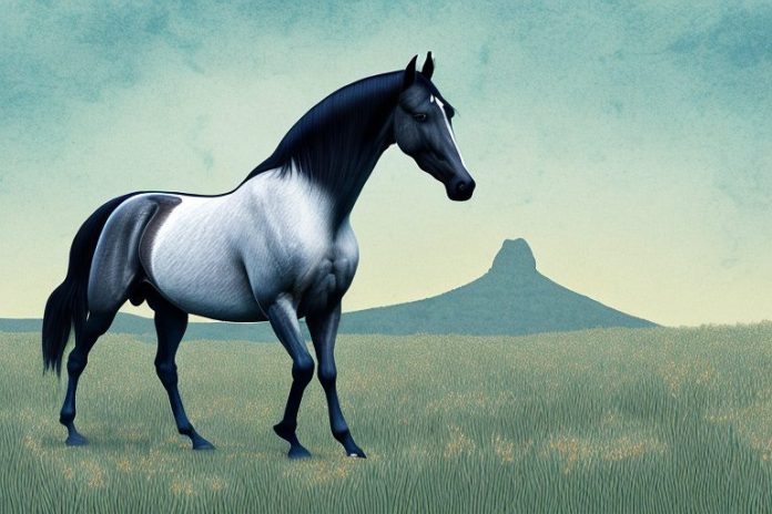 A tennessee walking horse in a field in knysna