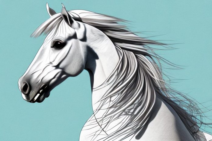 An andalusian horse in a tongaat