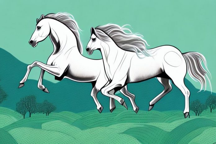 A majestic fjord horse galloping through a lush landscape in umhlanga
