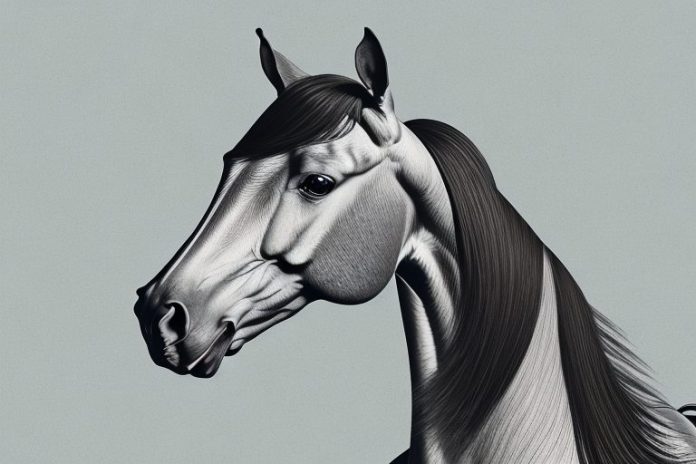 A hanoverian horse in a tongaat