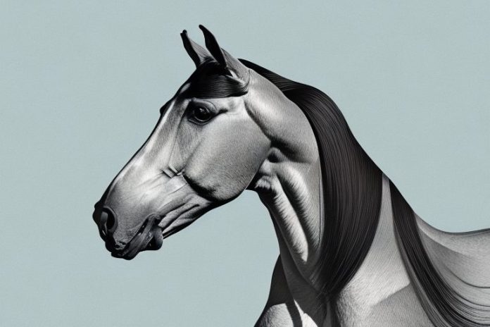 A hanoverian horse in a gauteng