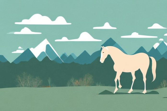 A horse in the margate landscape