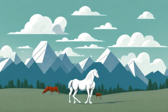 A horse in the east london landscape