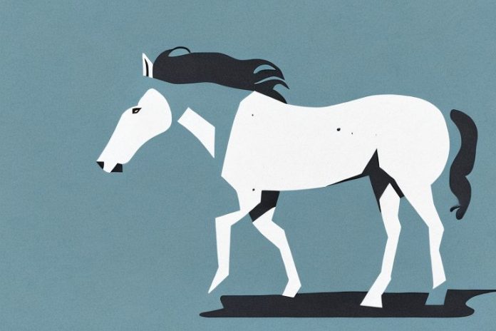A horse in the rocky mountains of free state