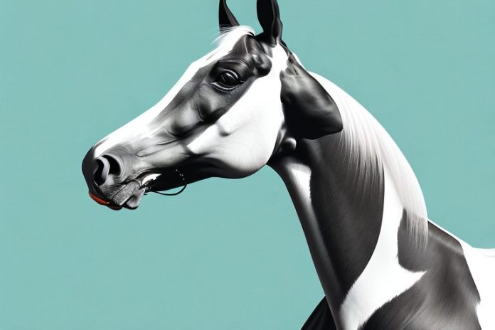 A dutch warmblood horse in a field in johannesburg