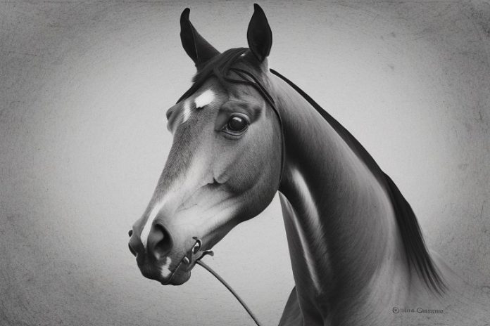 A dutch warmblood horse in a rural setting in greater pretoria
