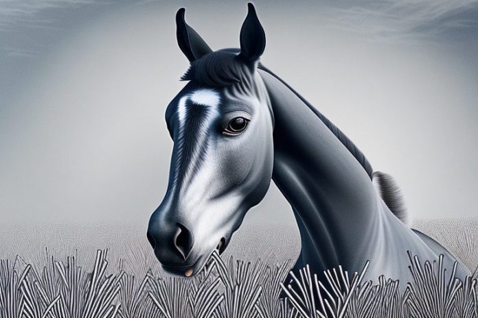 A dutch warmblood horse in a field in mokopane