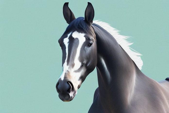A dutch warmblood horse in a field in kathu