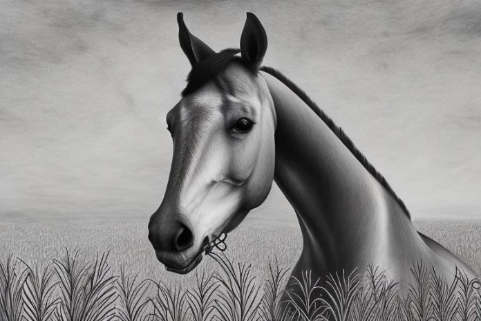 A dutch warmblood horse in a field in warrenton