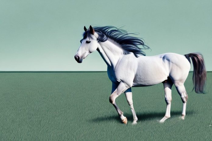 A mustang horse in a field in vanderbijlpark