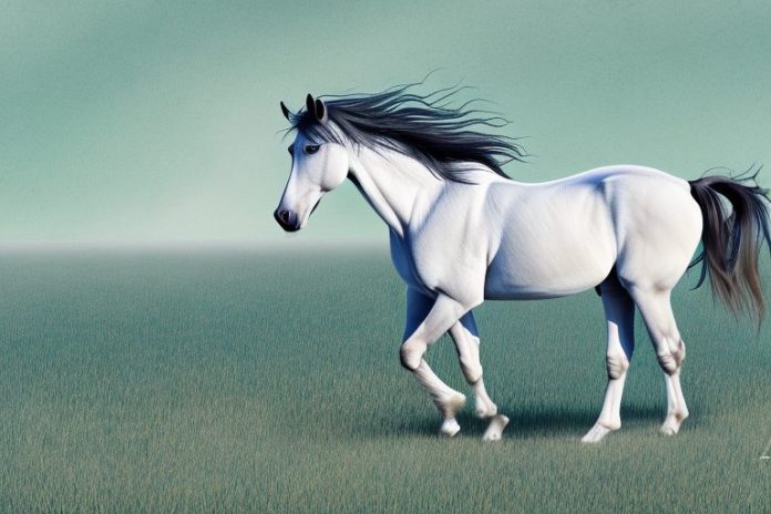A mustang horse in a field in krugersdorp