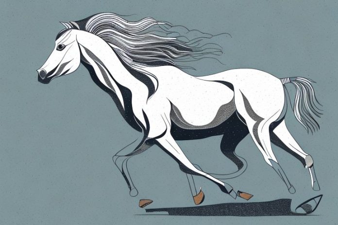 A brumby horse in its natural environment in lebowakgomo
