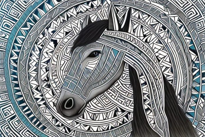 An azteca horse in a rural setting in pinetown