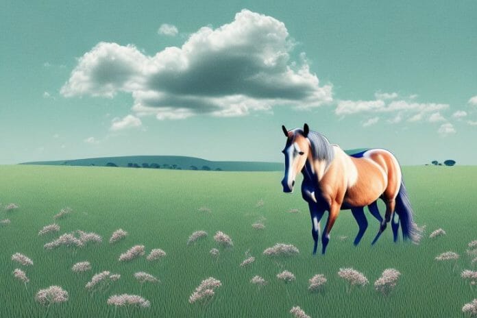 A horse in a field in virginia
