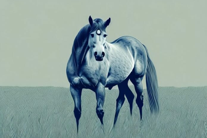 A horse in a field in gauteng