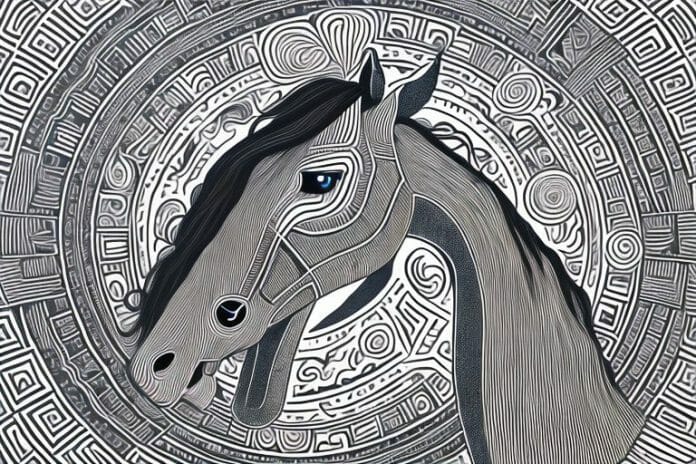 A horse in the bela-bela landscape