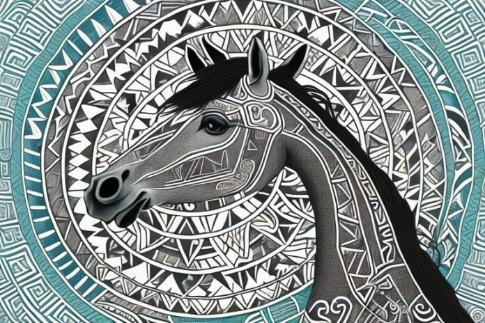 A majestic azteca horse in a rural setting in somerset west
