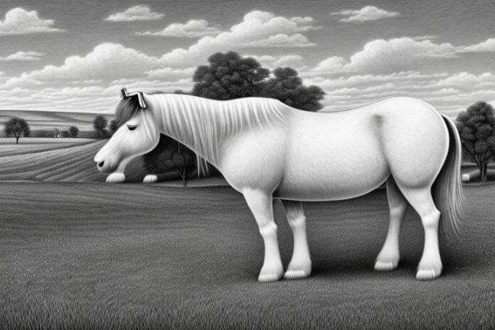 A shire horse in a rural setting in bela-bela