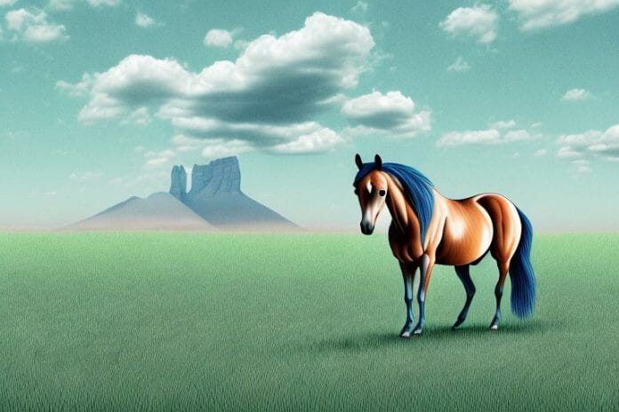 A horse in a field in sasolburg