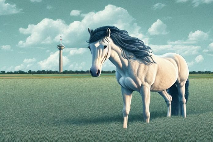 A horse in a field in virginia