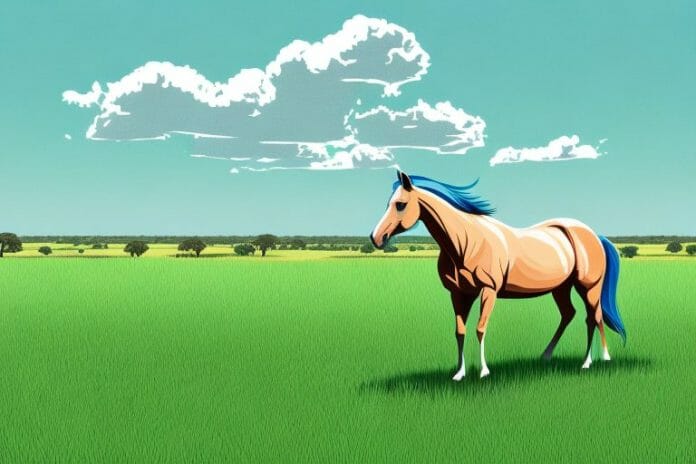 A horse in a grassy field in mokopane